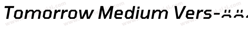 Tomorrow Medium Vers字体转换